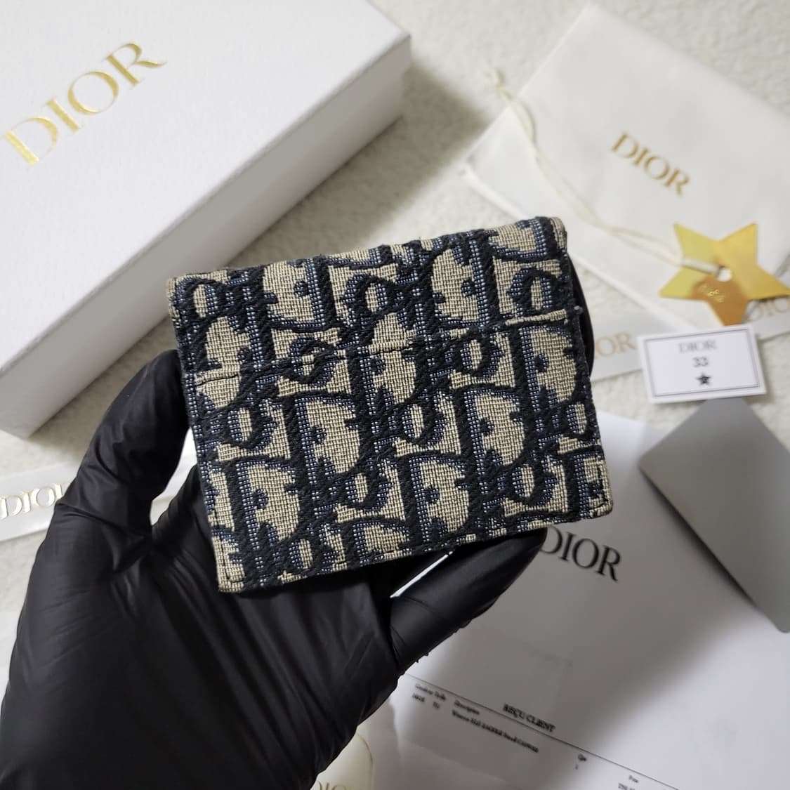 [새상품급/풀구성] 디올 오블리크 새들 카드지갑  상품이미지3