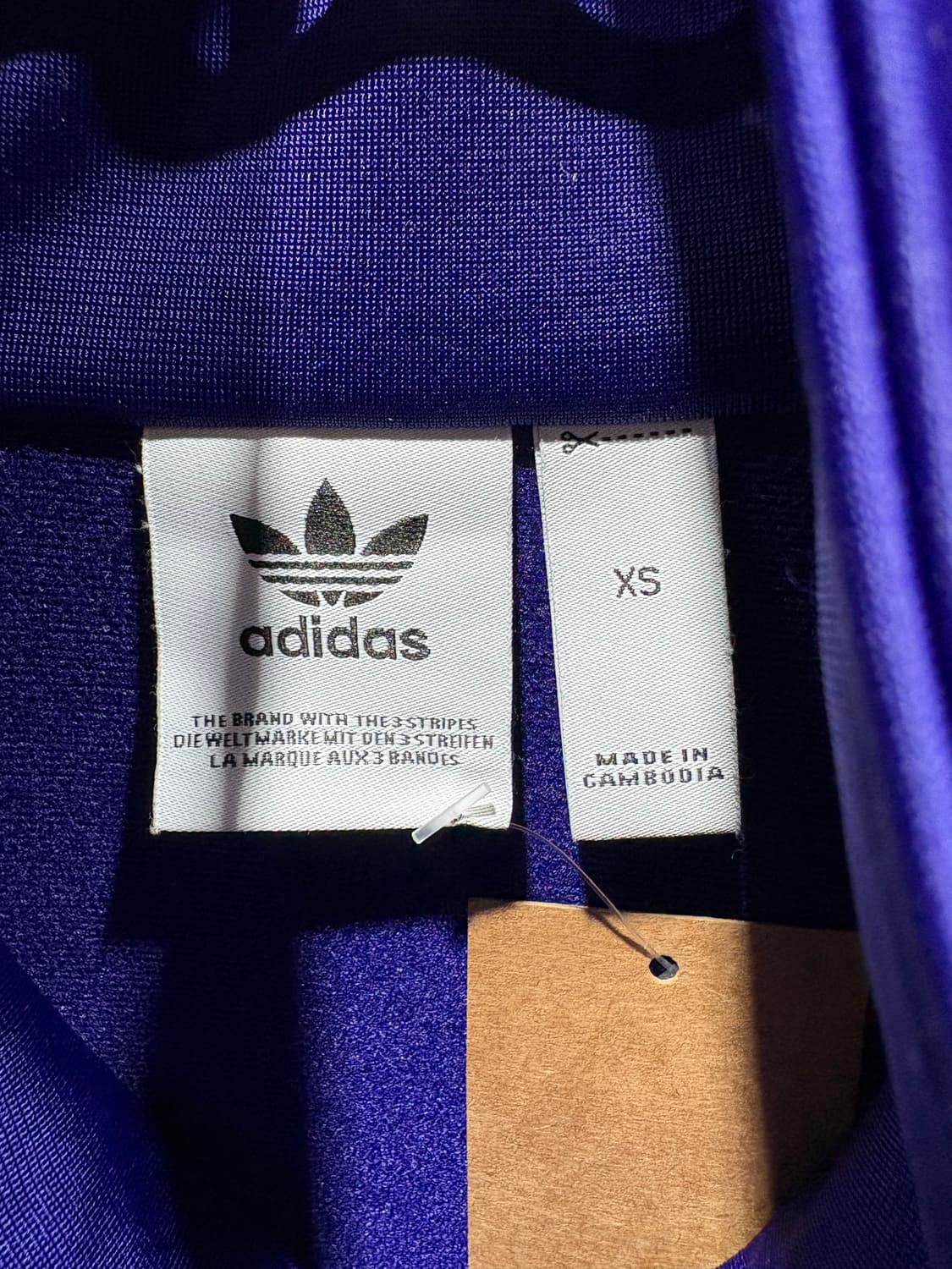 XS 아디다스 파이어버드 우먼스 퍼플 트랙탑 상품이미지5