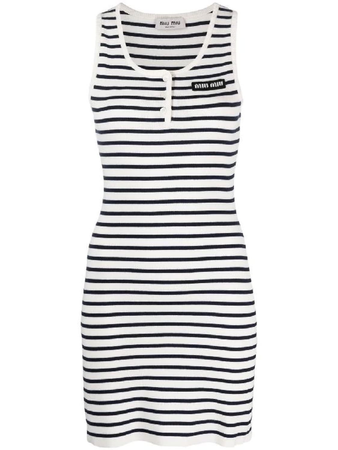 정품) 미우미우 스트라이프 나시 원피스 36 상품이미지1
