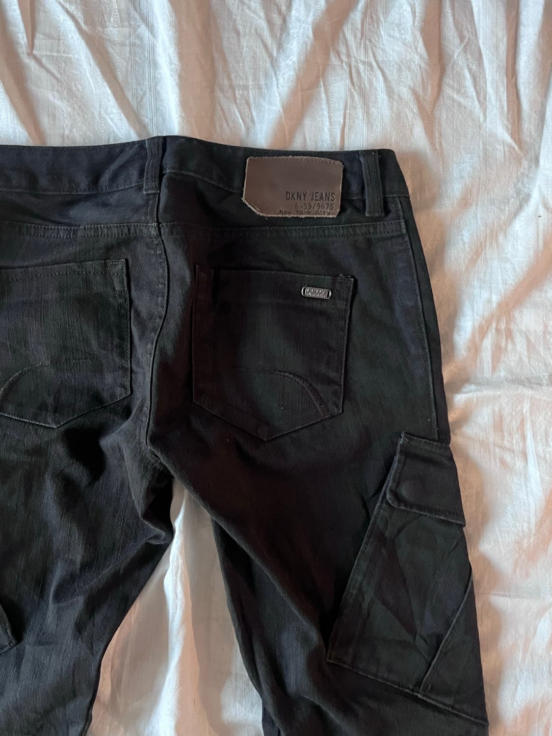 DKNY Jeans Black Biker Cargo Pants 상품이미지6
