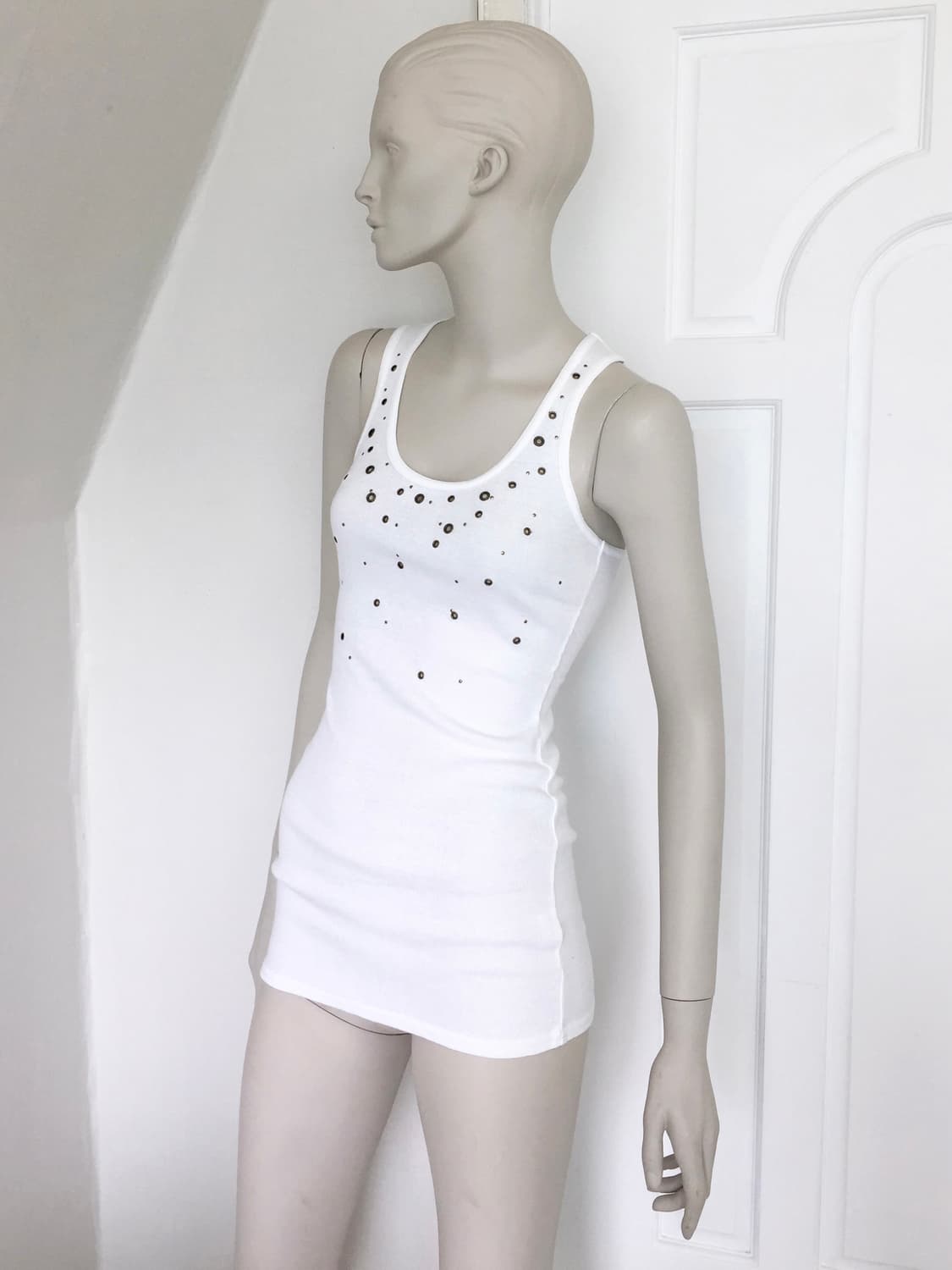 Eyelet Point Tank-Top 상품이미지3