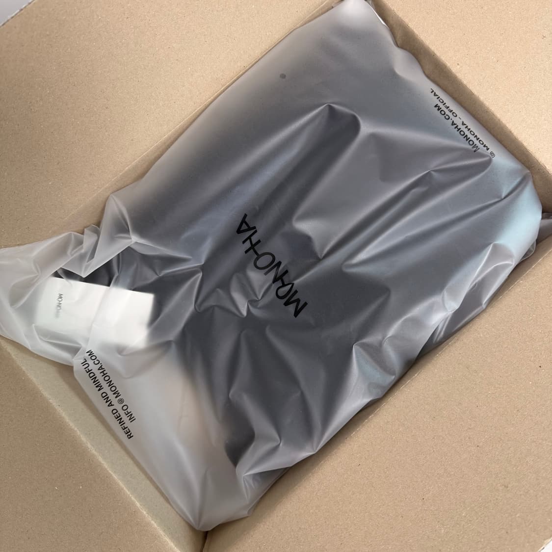 모노하 반집업 플리스 블랙 새상품 상품이미지3