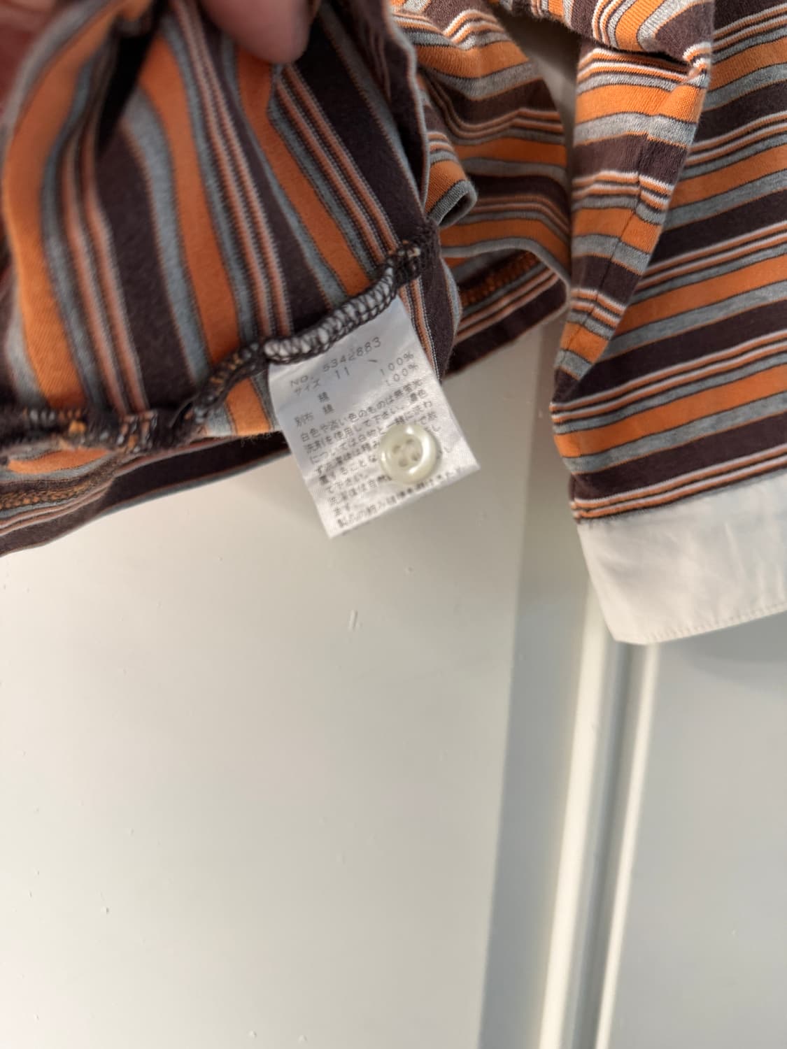 일본빈티지 스트라이프 pk 7부티셔츠 상품이미지7