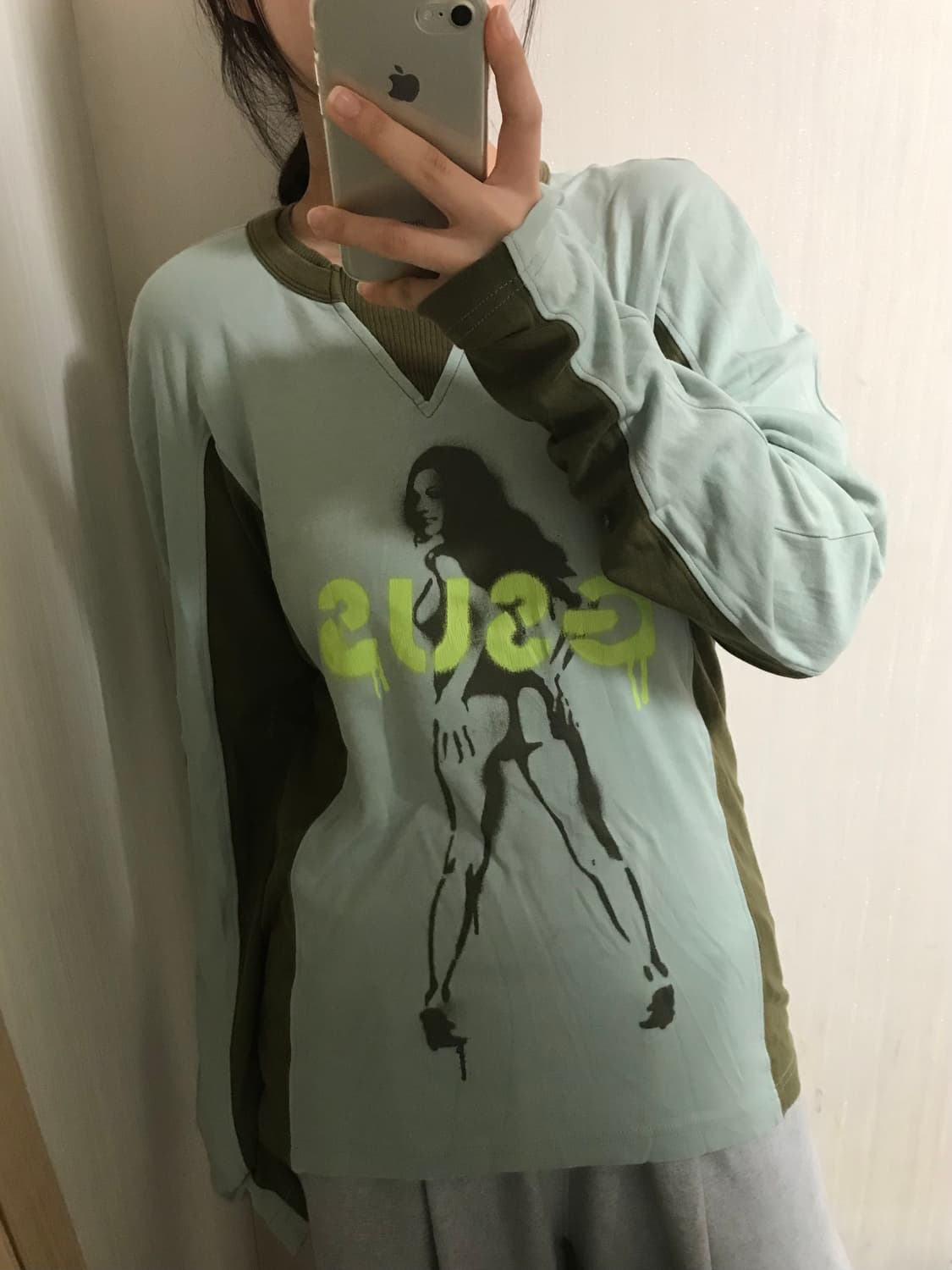 일본빈티지 히스테릭글래머 깔 프린팅 롱슬리브 상품이미지1