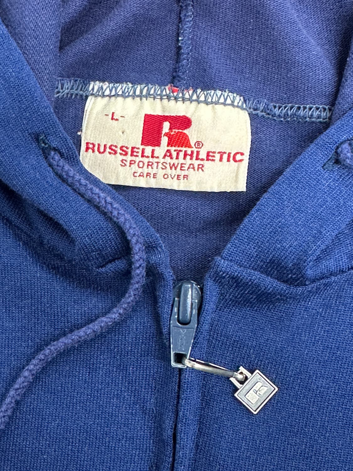 70s 러셀 네이비 후드 집업 L 상품이미지4