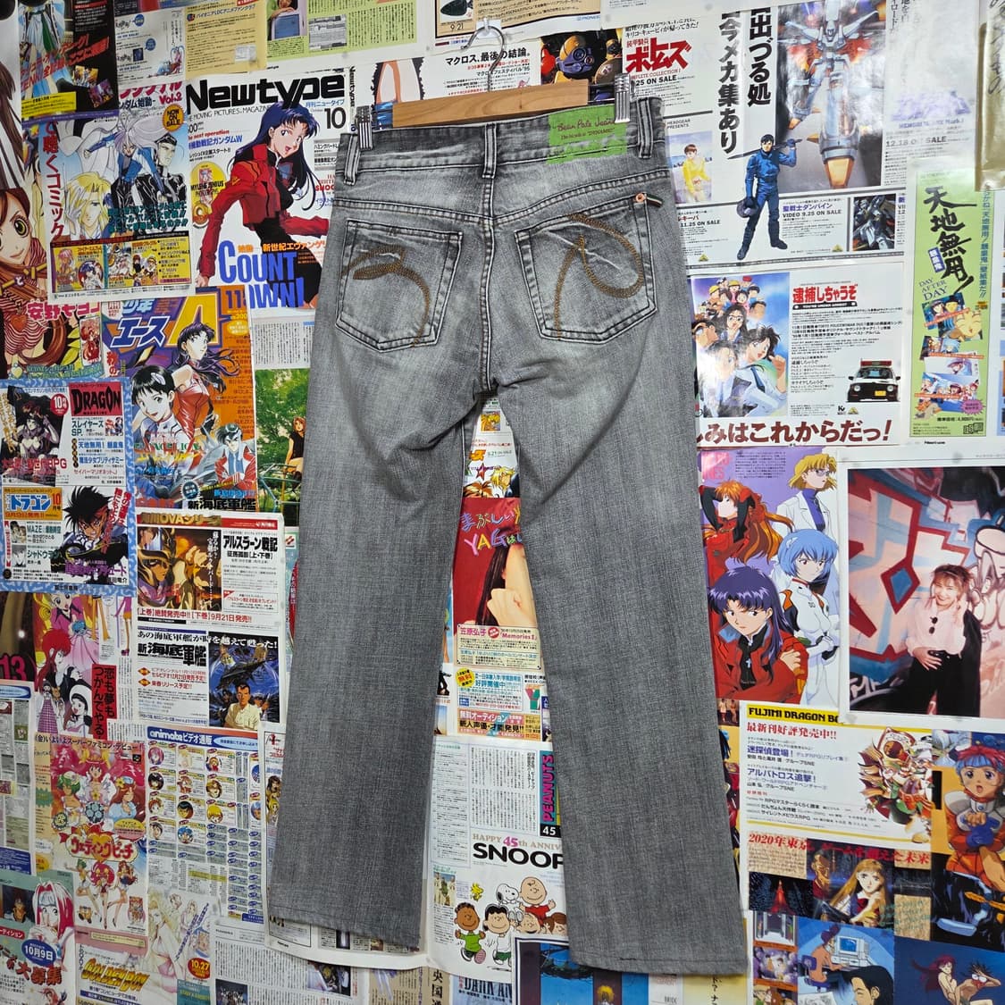 빈티지 빈폴 그레이 워싱 스트레이트 팬츠 상품이미지1