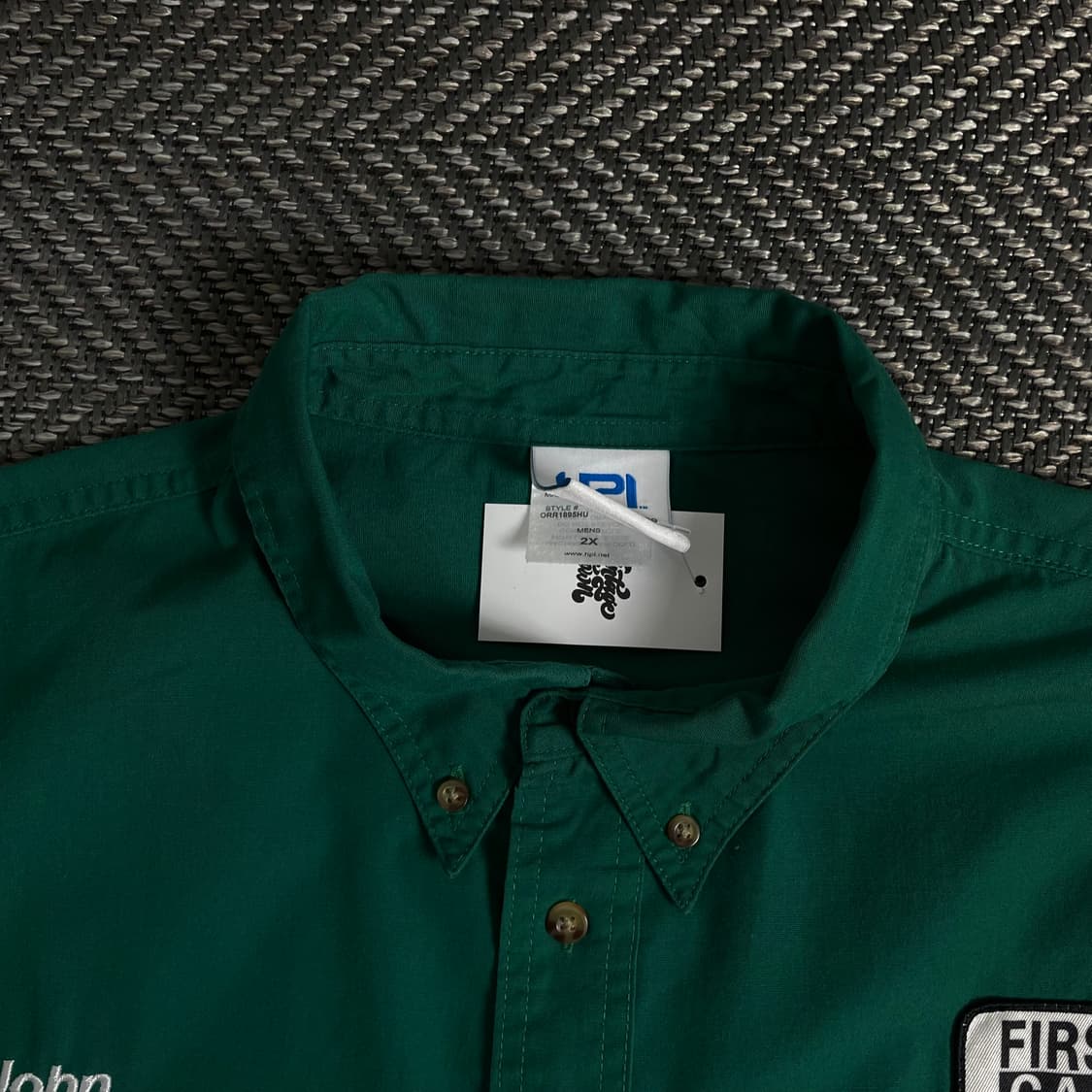 USA 오리지날 빈티지 박시핏 워크 셔츠 그린o 3122 상품이미지4