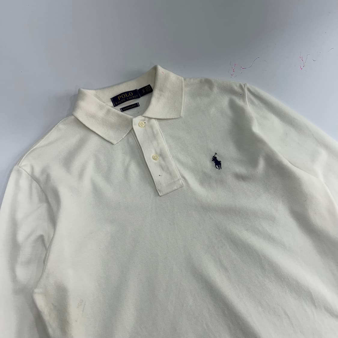 Polo 네이비 포니 아이보리 카라티 상품이미지4