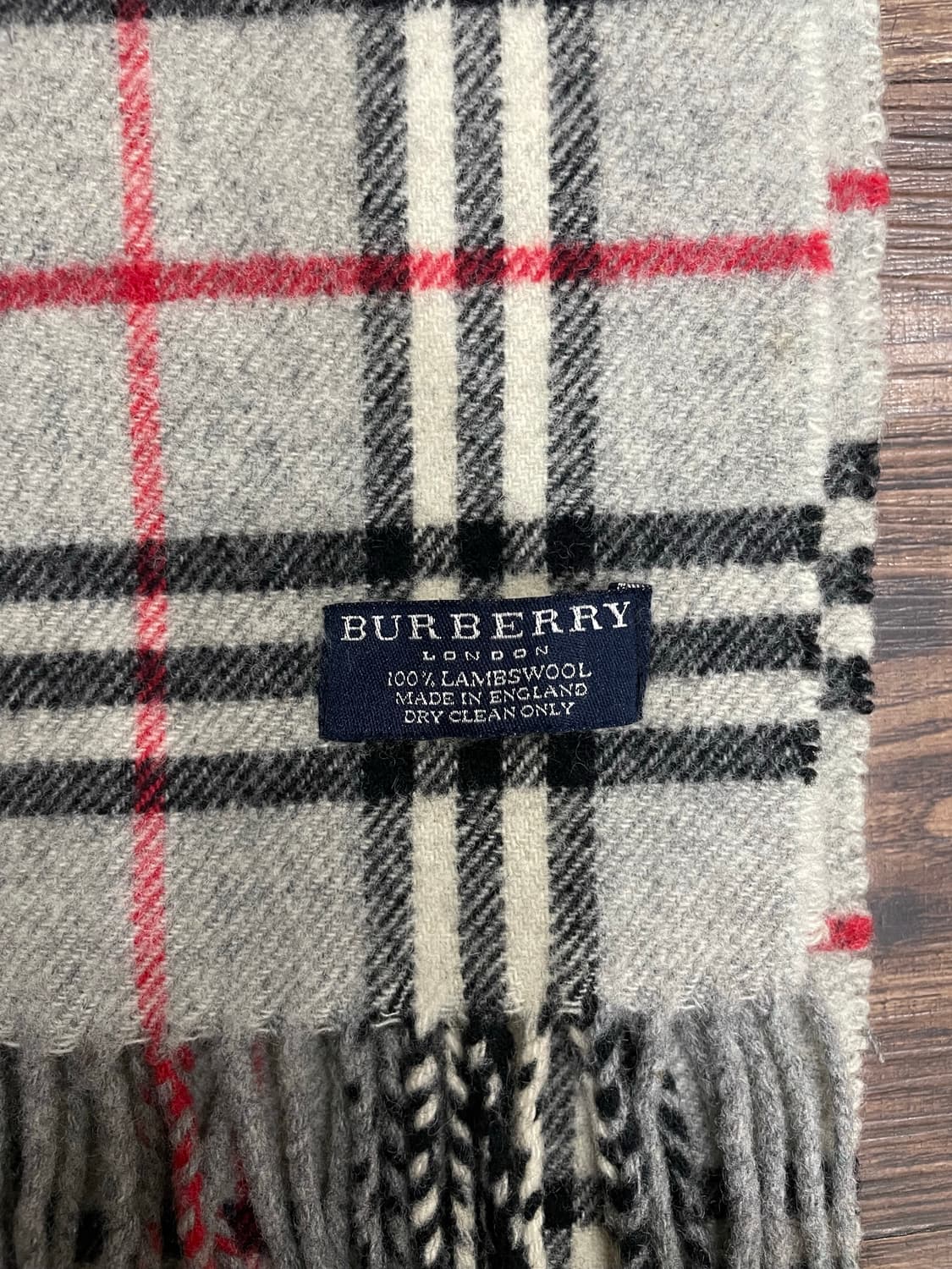버버리 램스울 노바체크 머플러 목도리 그레이 상품이미지3