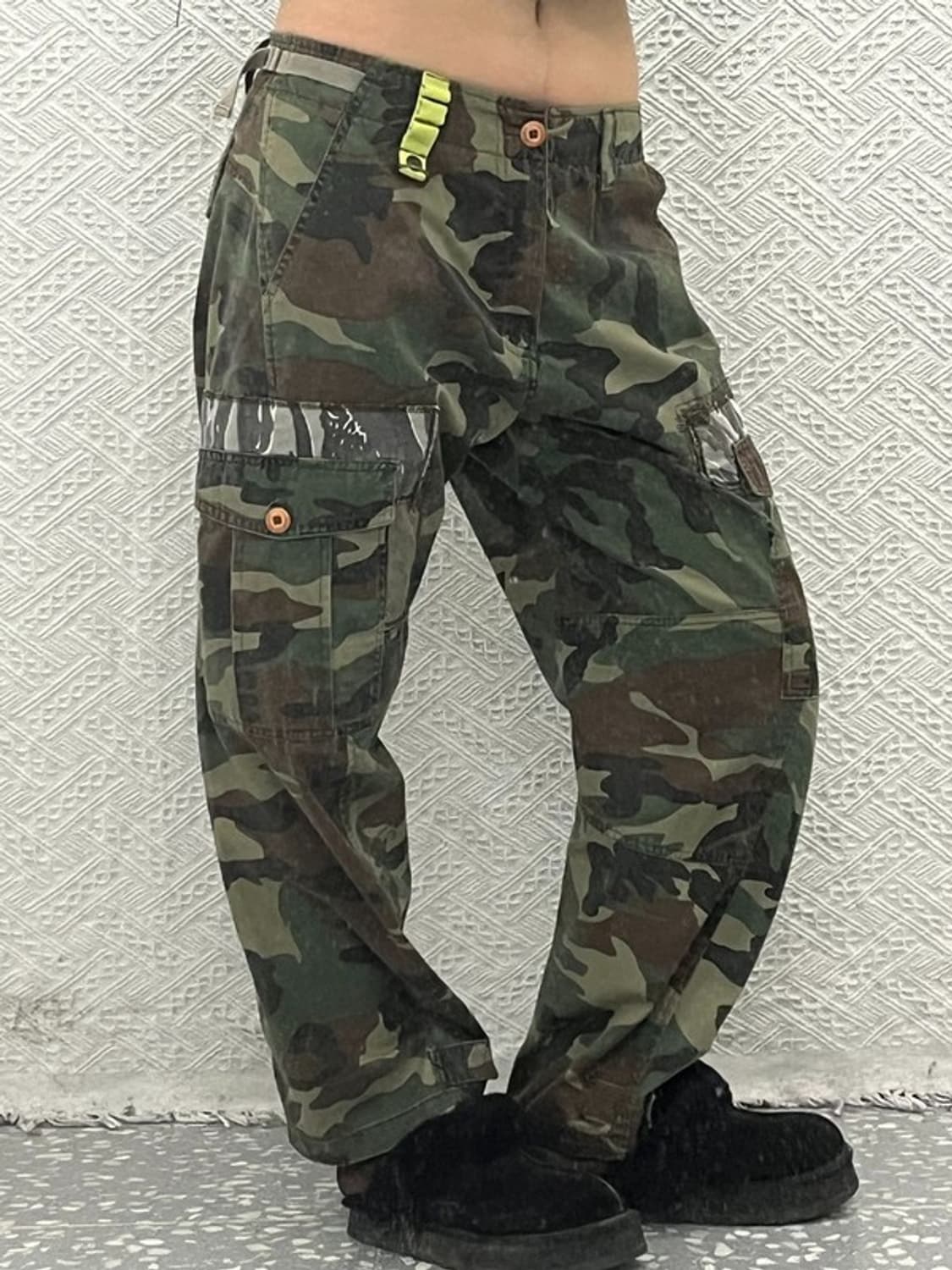 TANKUS 아메카지 카모플라주 밀리터리 스트랩 카고팬츠 L C06543 상품이미지1