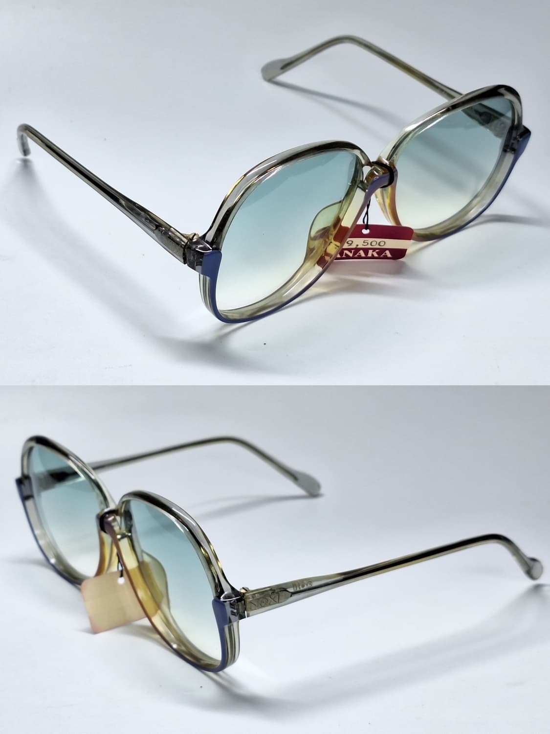80s 일본제 빈티지 데드스톡 미사용/선글라스 Nox HJ-023 블루 상품이미지5