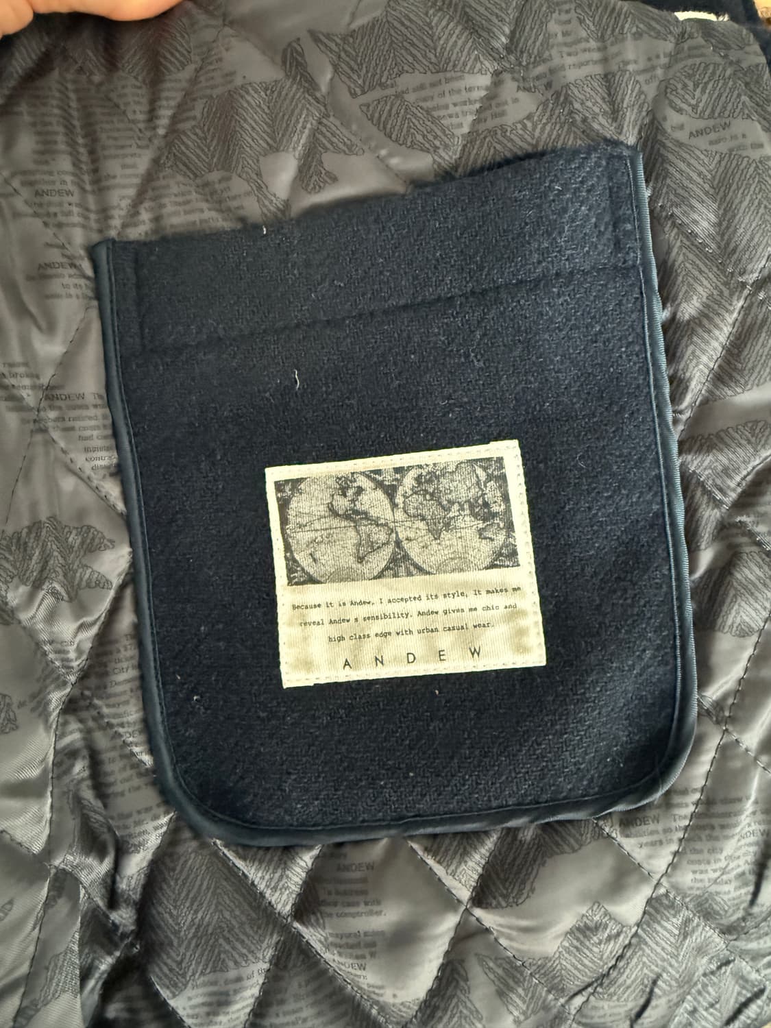 ANDEW 울 더플 코트(네이비) 상품이미지9