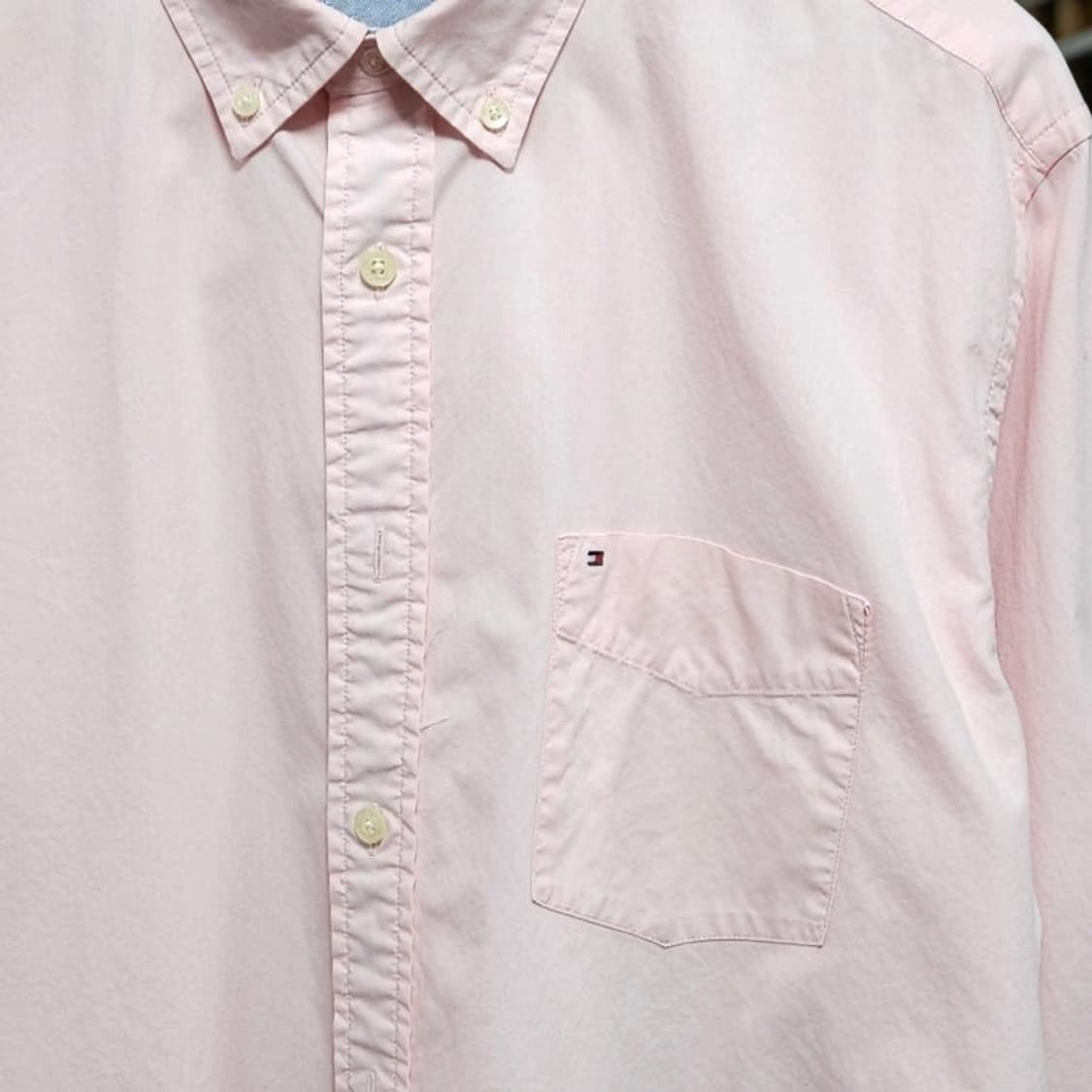 100~105 TOMMY 타미 힐피거 셔츠 핑크 상품이미지2