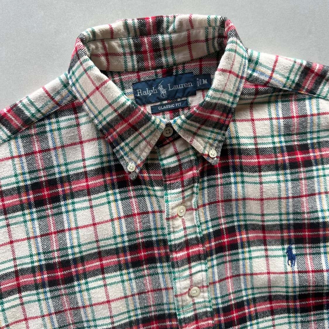 [S-M]폴로 랄프로렌 클래식핏 플란넬 셔츠 상품이미지8
