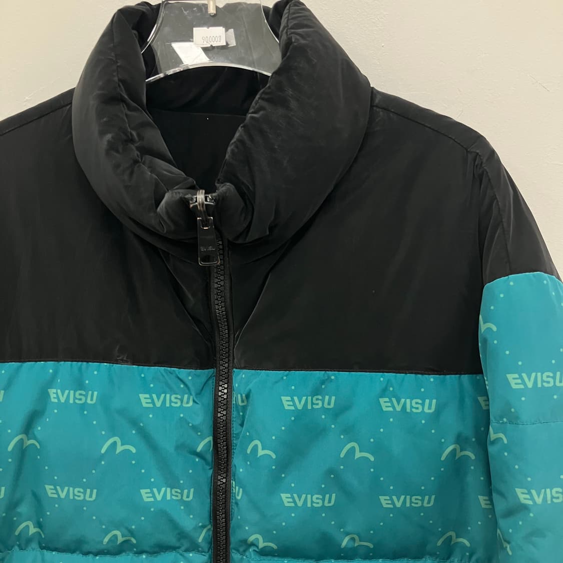 에비수 모노그램 리버시블 다운 무광 패딩 점퍼 L 상품이미지5