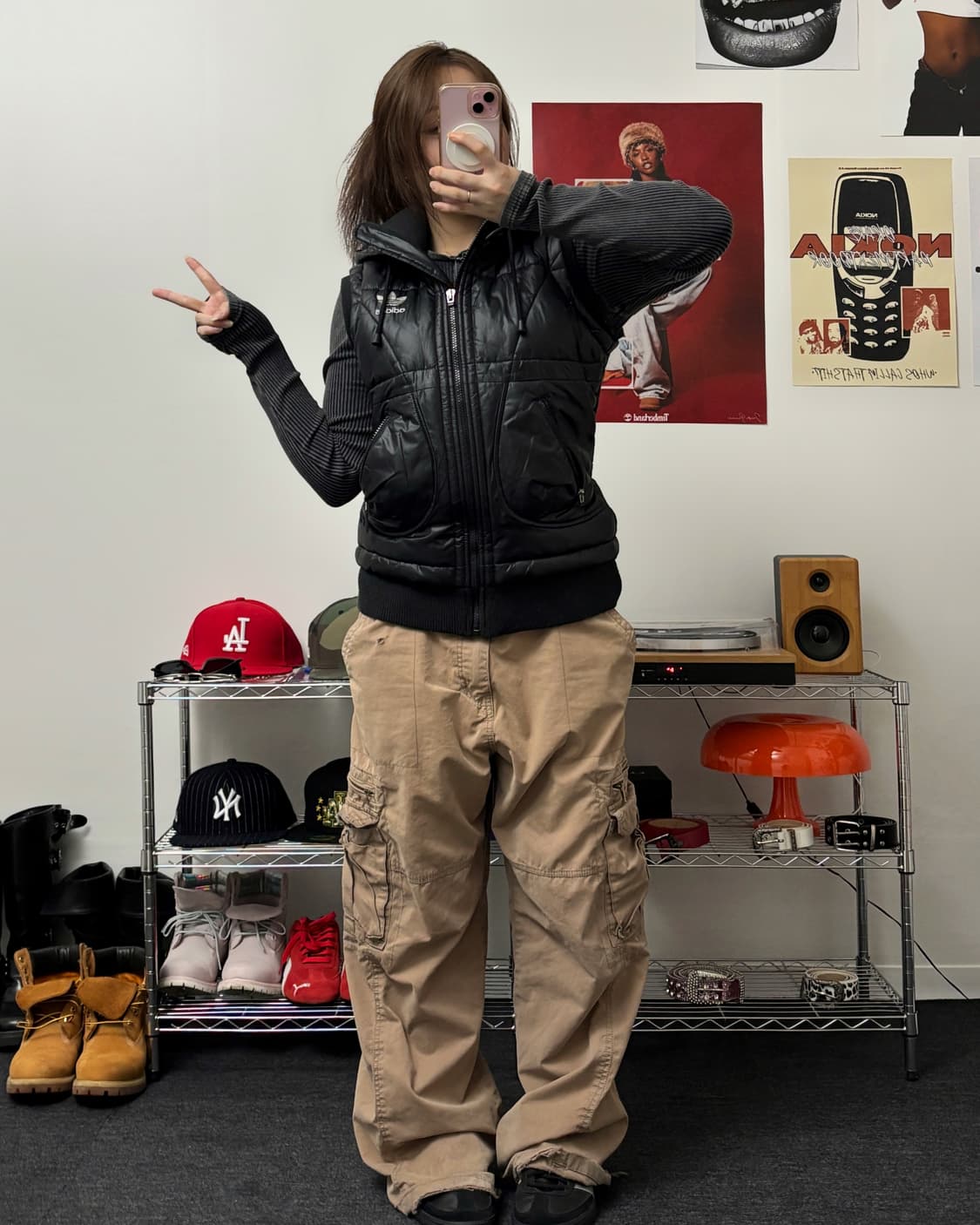 아디다스 00s 유광 글로시 패딩 베스트 상품이미지4