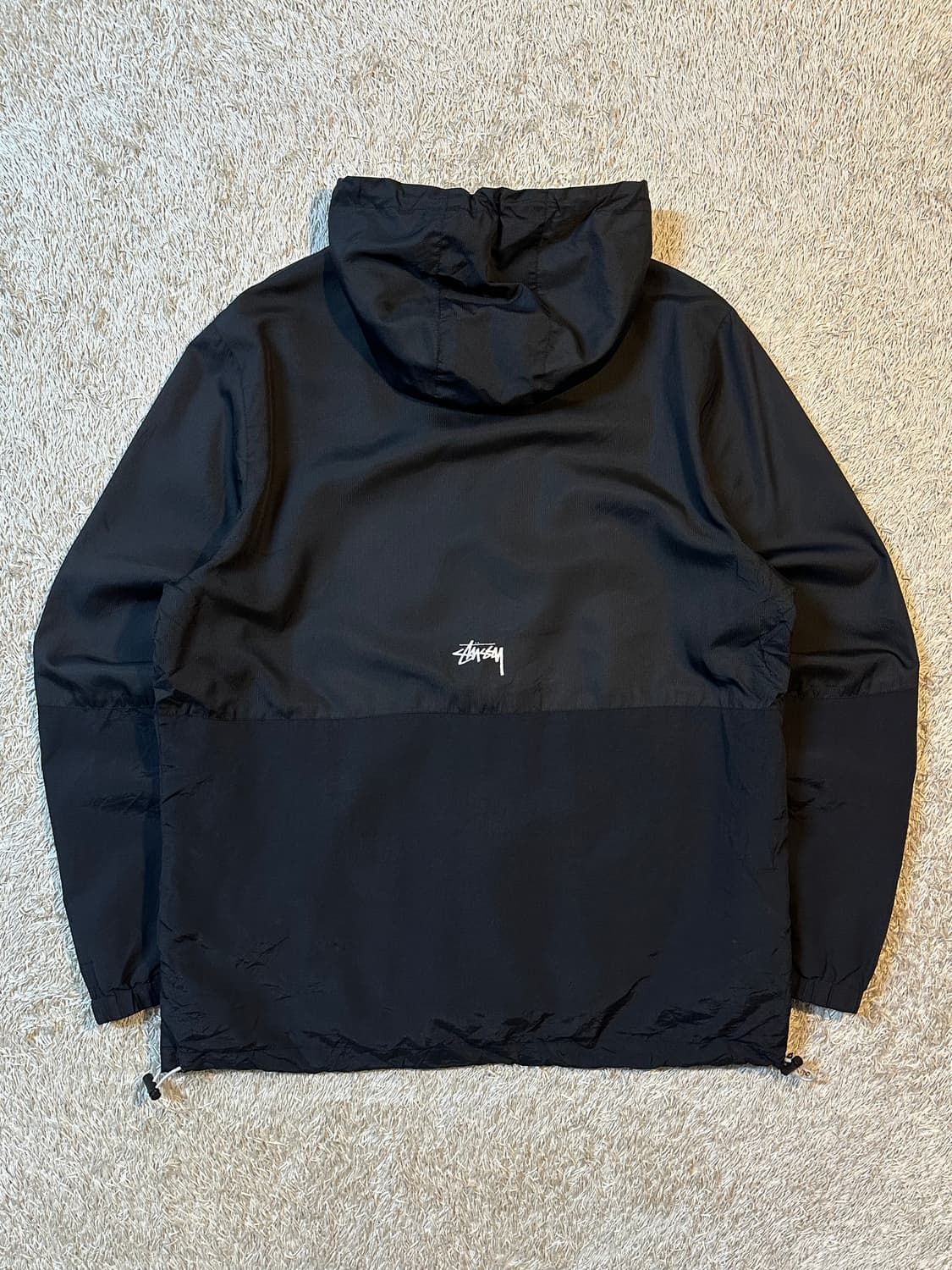 희귀) 스투시 STUSSY 월드투어 후드 바람막이 자켓 블랙 상품이미지4