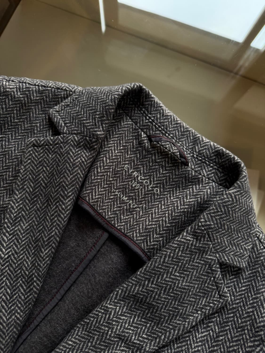 치르꼴로 저지 패브릭 테일러드 자켓 55~66 상품이미지7