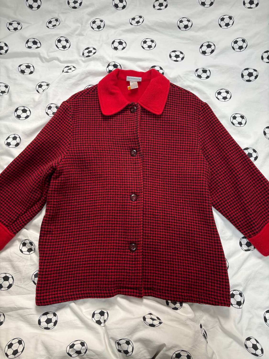 빈티지 체크 코트 상품이미지1