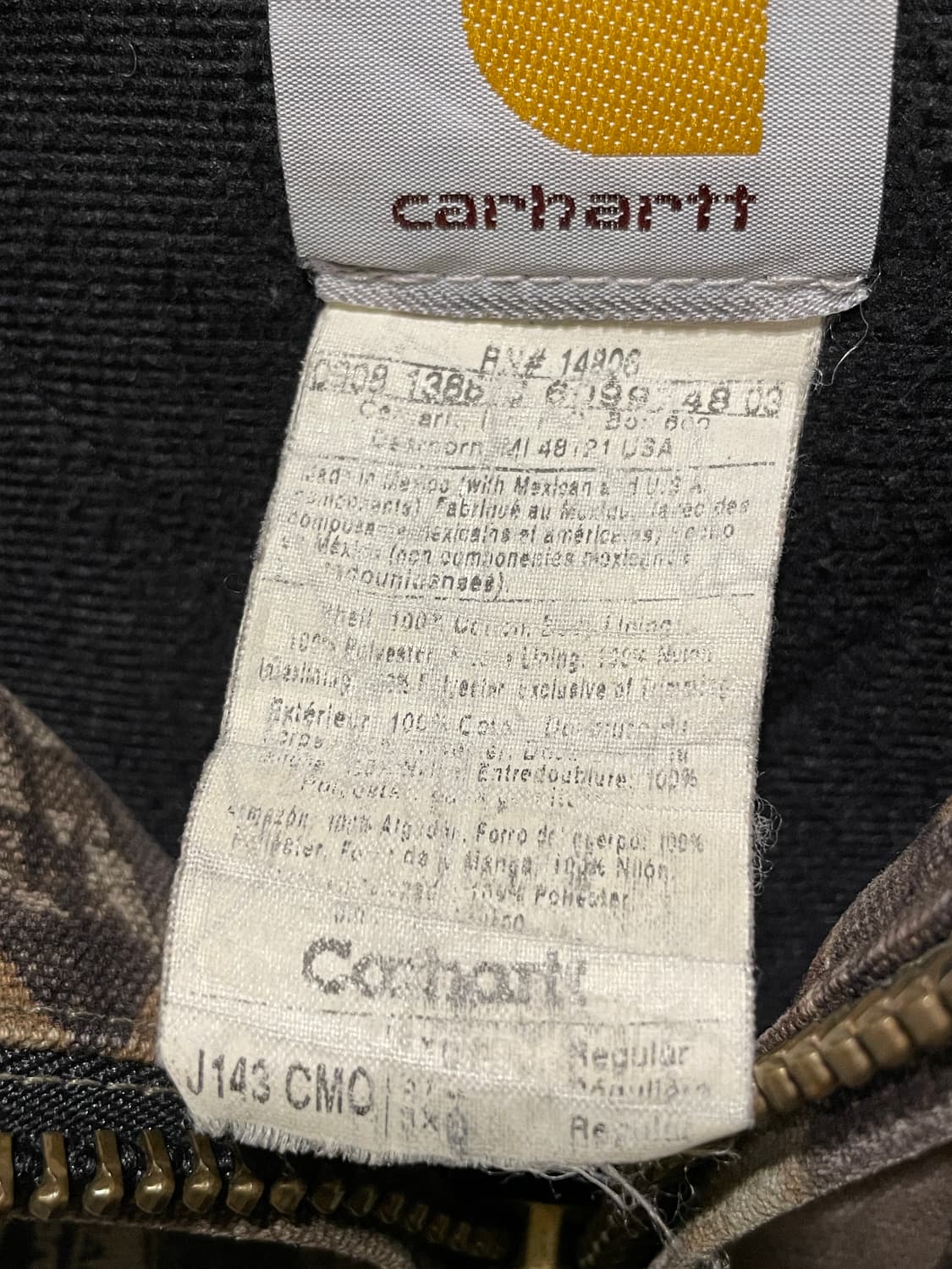 칼하트 리얼트리 액티브자켓 J143 3XL 상품이미지5