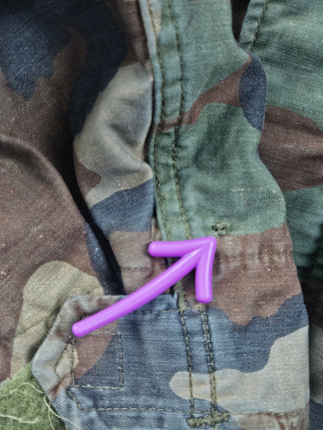 US ARMY 밀리터리 카모 필드 자켓 ( M추정 ) / 11148 상품이미지6