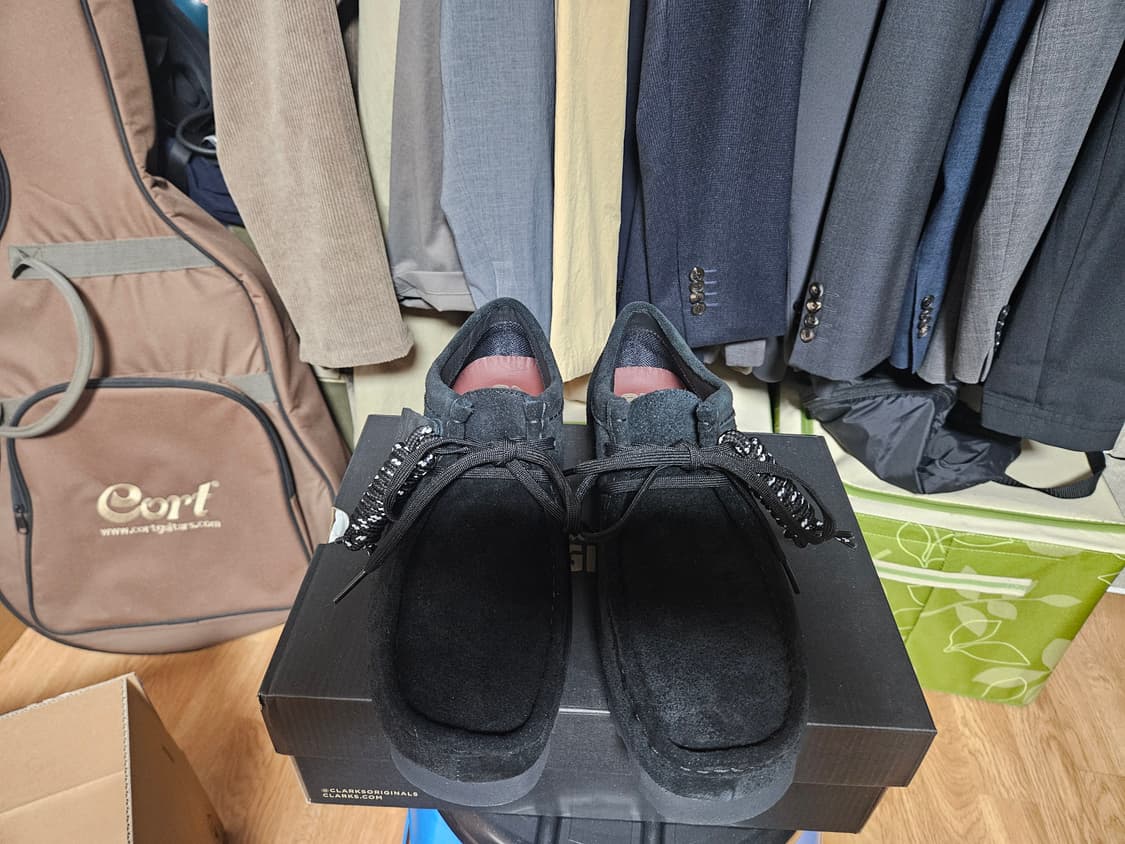 클락스 왈라비 gtx 스웨이드 블랙 uk7.5 상품이미지1