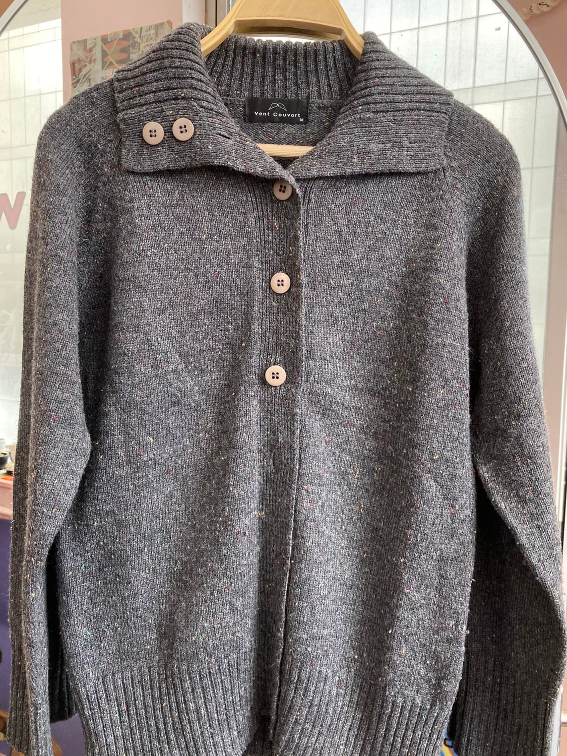 울 보카시 그레이 목폴라 니트 상품이미지2