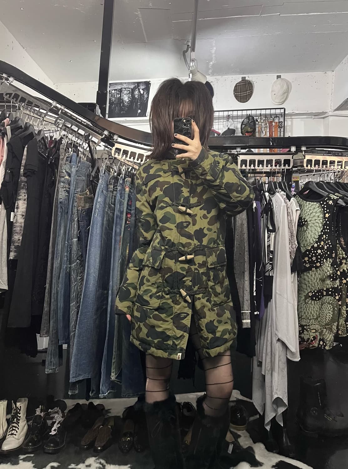 베이프 카모 패딩 상품이미지1