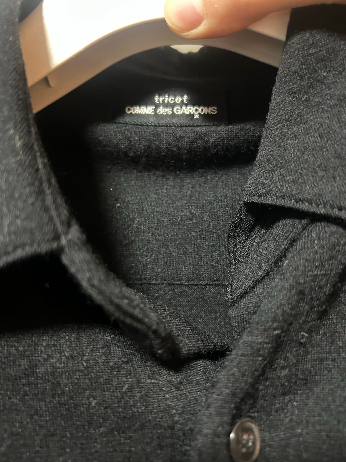 트리콧 꼼데 블랙셔츠 상품이미지3