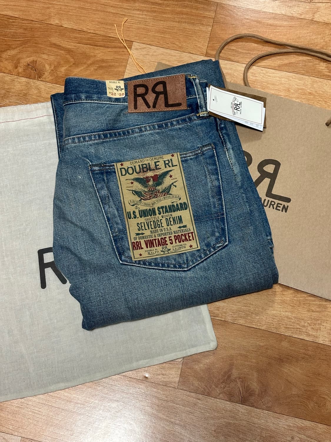 RRL 빈티지파이포켓 미드랜드 셀비지진 32-30 새상품 상품이미지10