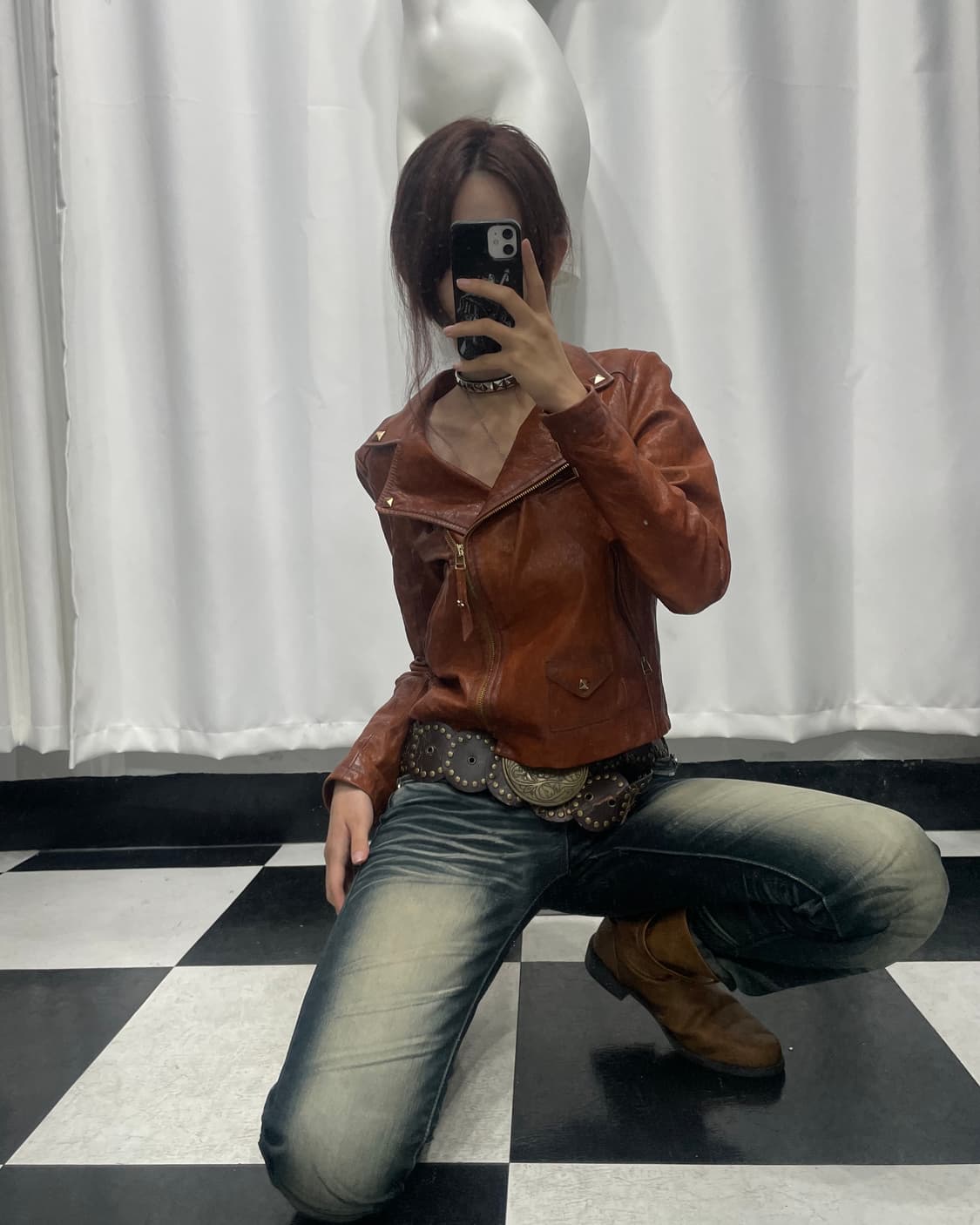 🎸브라운 레더 자켓🎸 상품이미지1