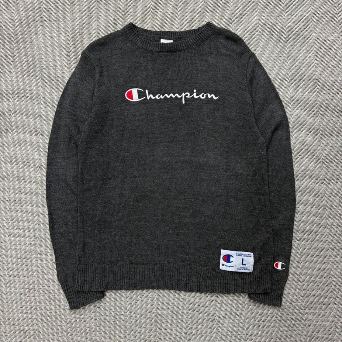 챔피온 빅로고 니트 v2712 상품이미지1