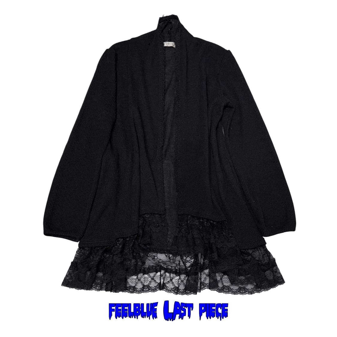 Axes Femme Lace Hem Knit Cardigan 상품이미지2