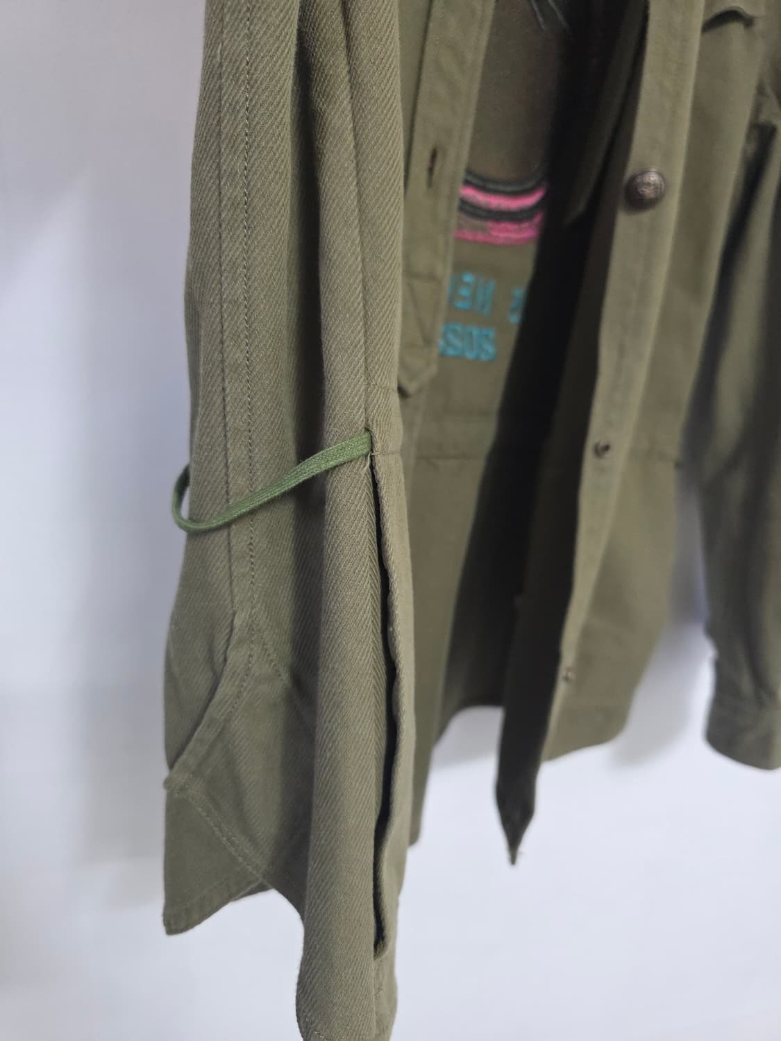 Zadig&Voltaire 자딕앤볼테르 카키 백로고 밀리터리 셔츠자켓 M 상품이미지5