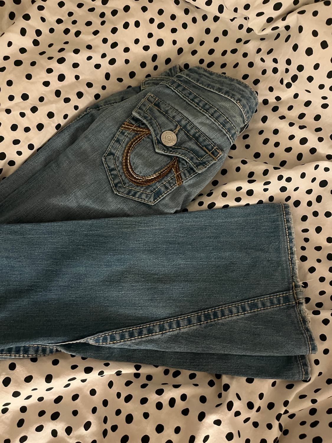 트루릴리전 부츠컷 로우라이즈 데님 팬츠 상품이미지3