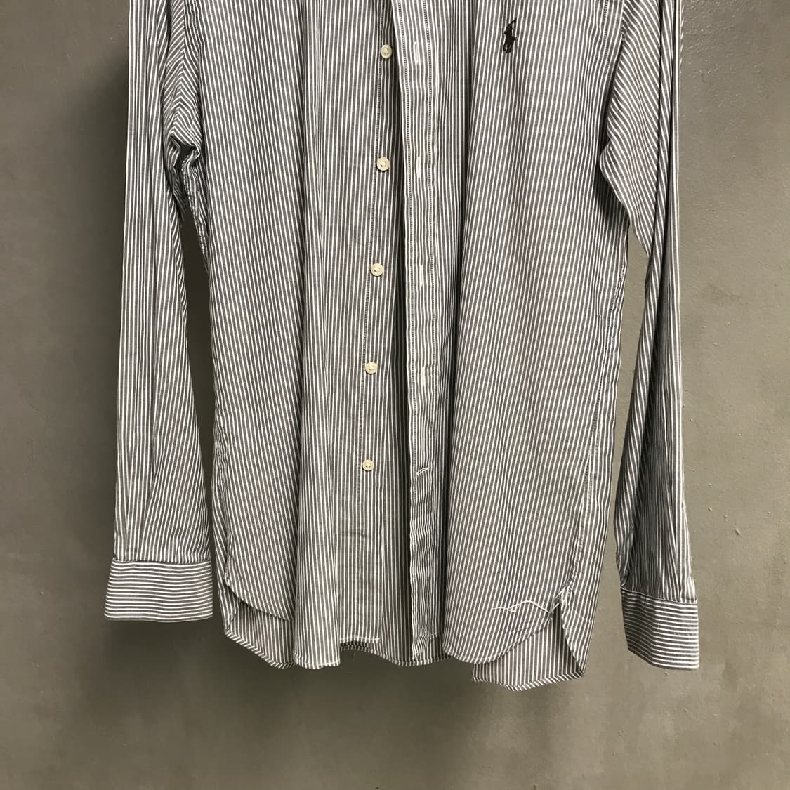 폴로 랄프로렌 스트라이프 셔츠 그레이 15/39 상품이미지3