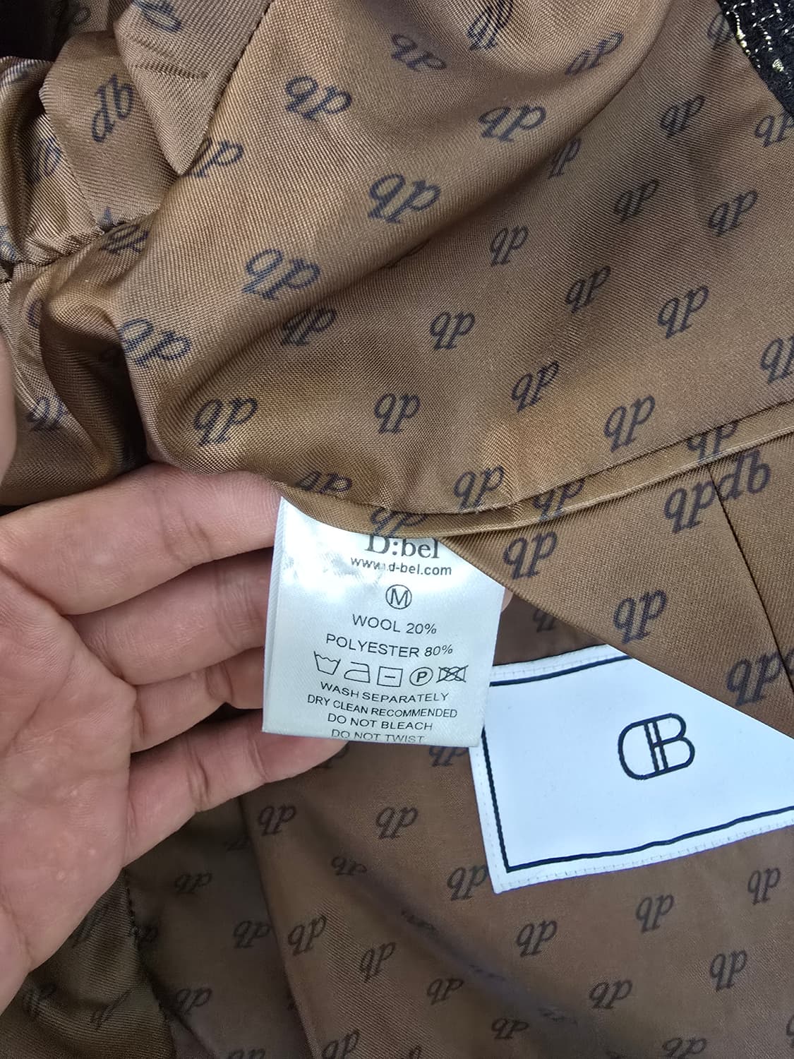 디벨 Dbel 남성 골드 트위드 자켓 블레이져 상품이미지10