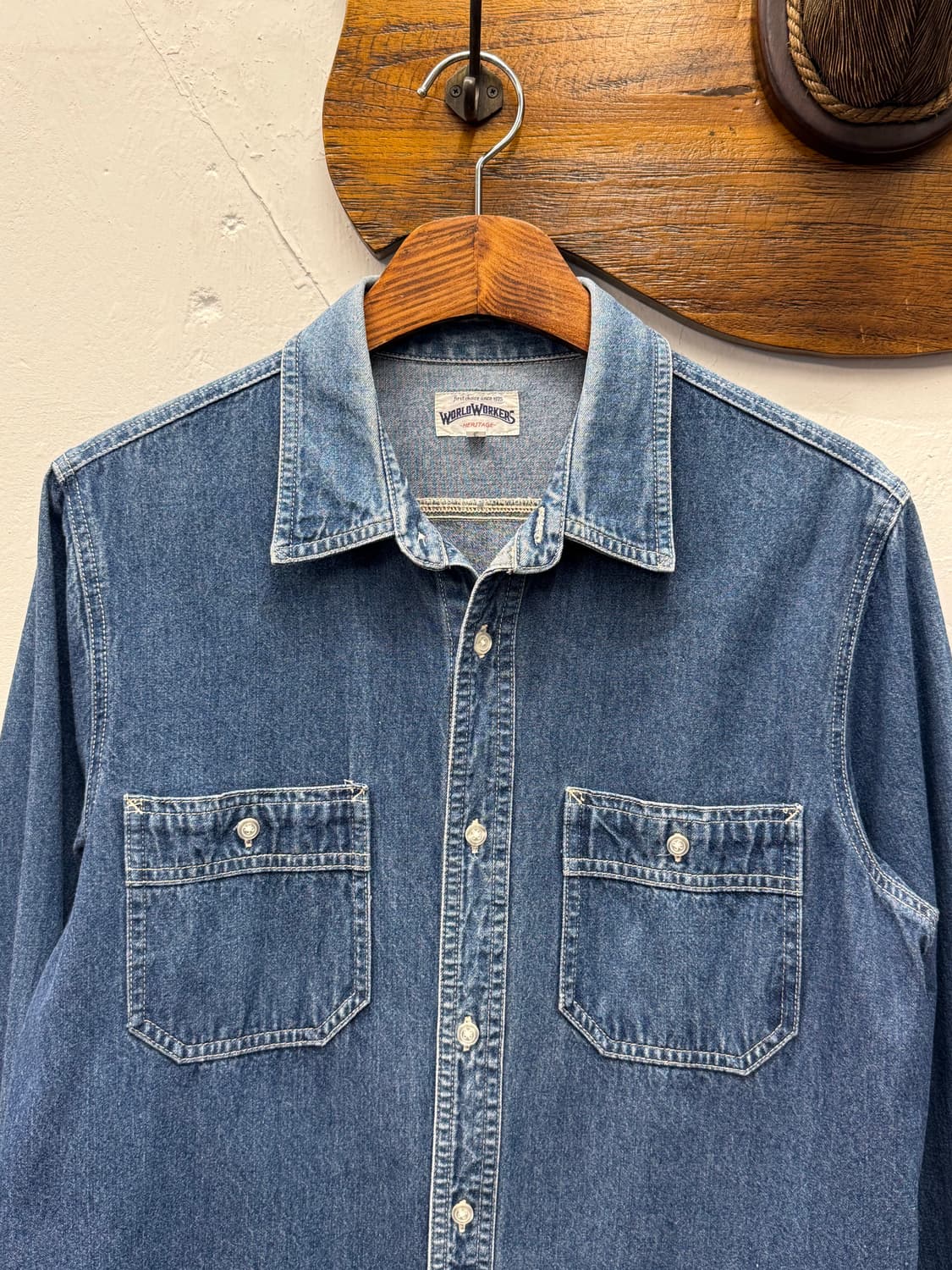 Big John WORLD WORKERS Denim Work Shirt 상품이미지2