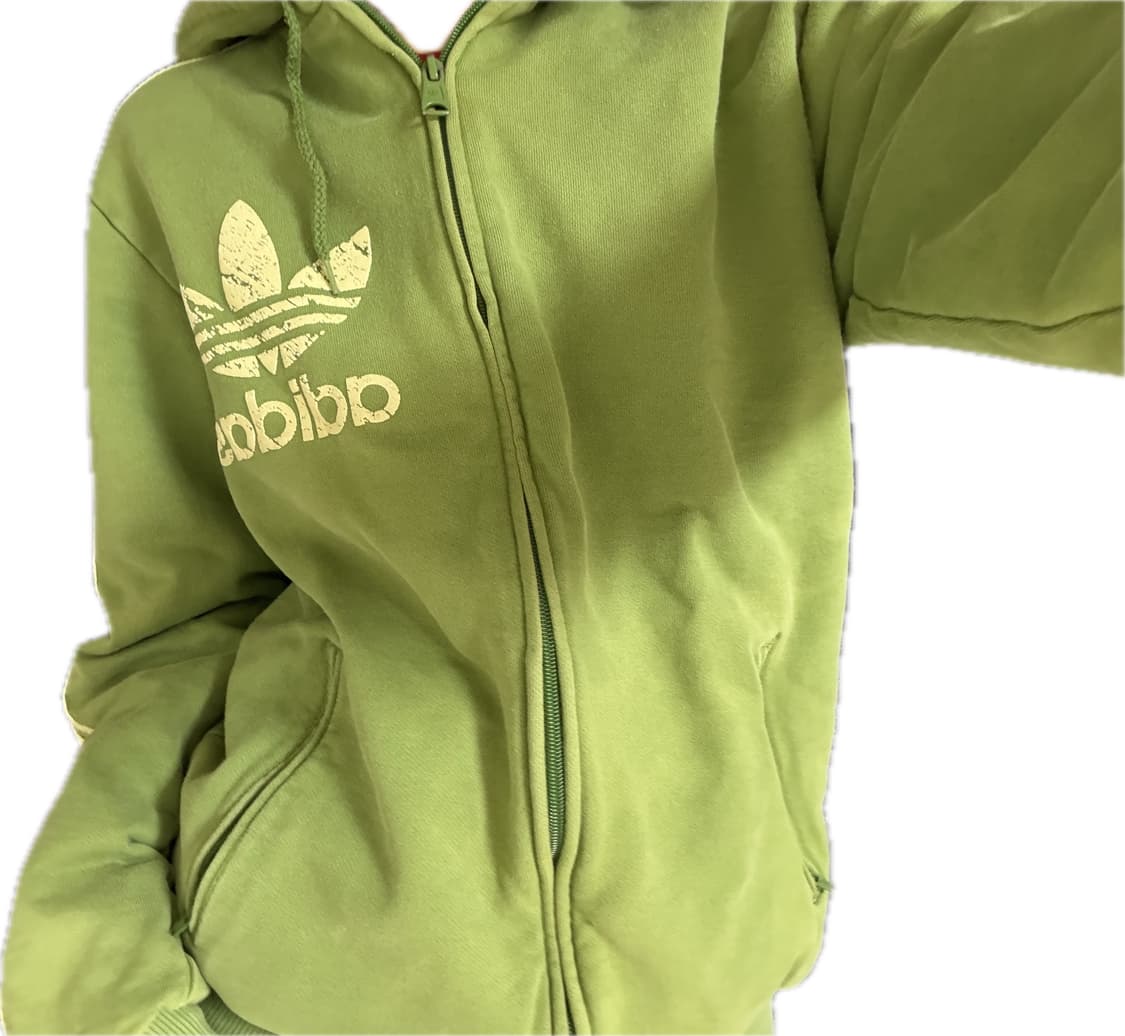 아디다스 그린 져지 녹차 그린 후드집업 파이어버드 핀터레스트  상품이미지2