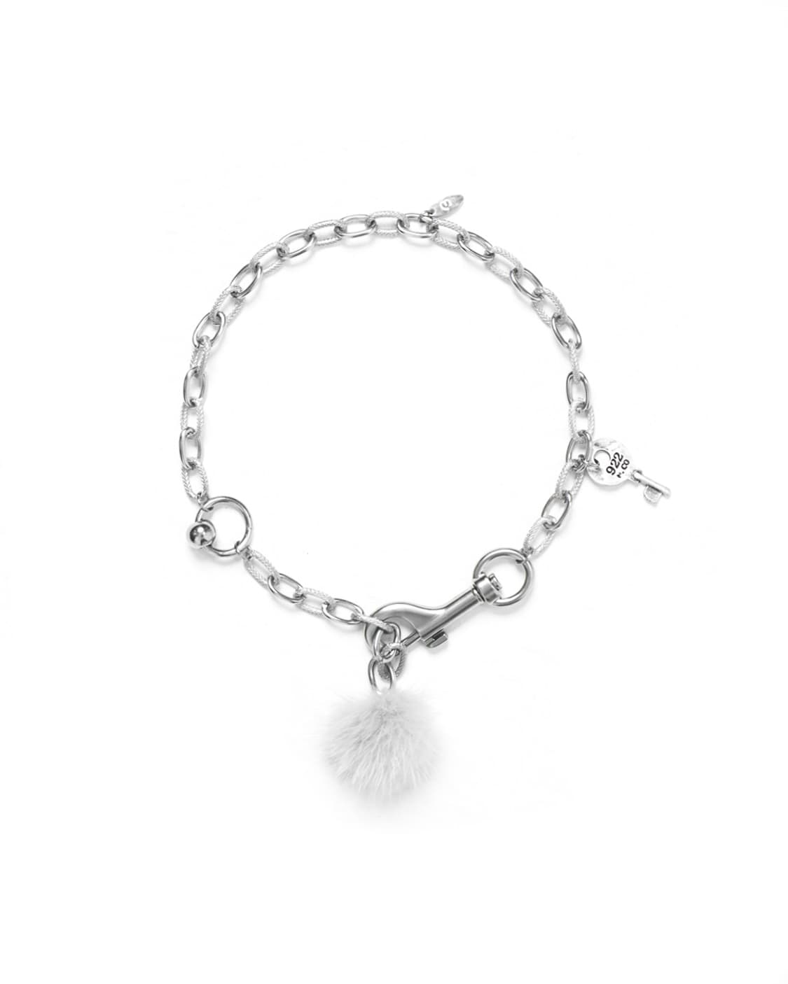 Dusty-Puff necklace (light grey) 상품이미지1