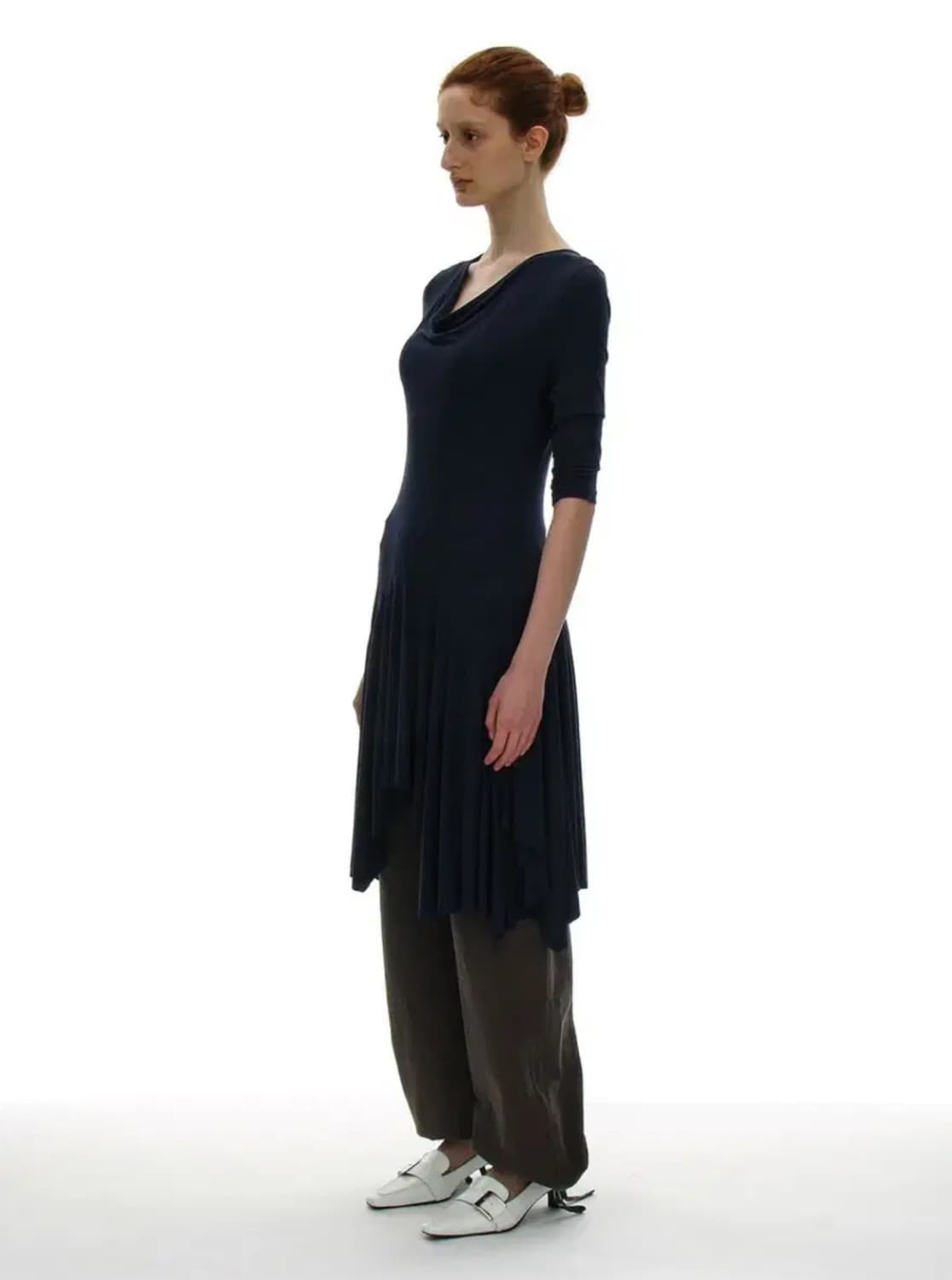 Partimento drape dress 상품이미지2