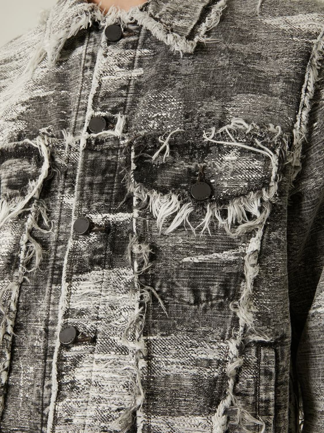 새상품 TAAKK 3rd 데님자켓 케미컬블랙 2size 상품이미지4