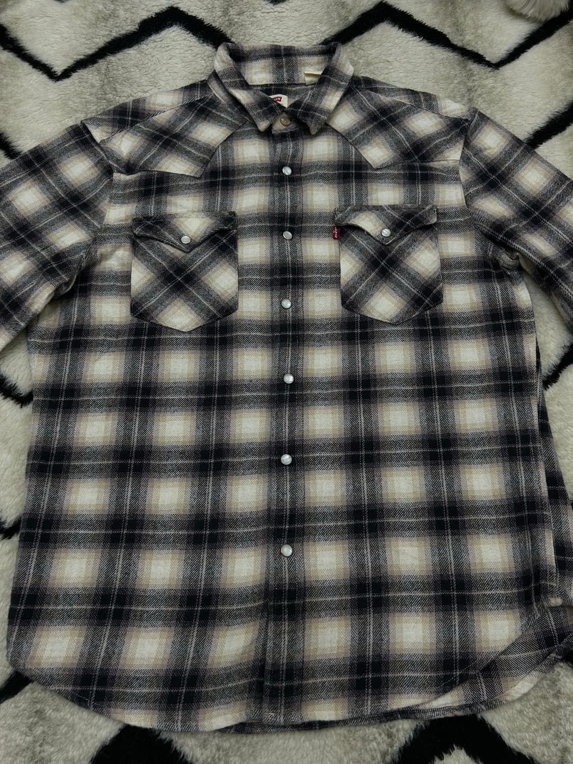 [M]리바이스 플란넬 투포켓 웨스턴 셔츠/스냅버튼 상품이미지3