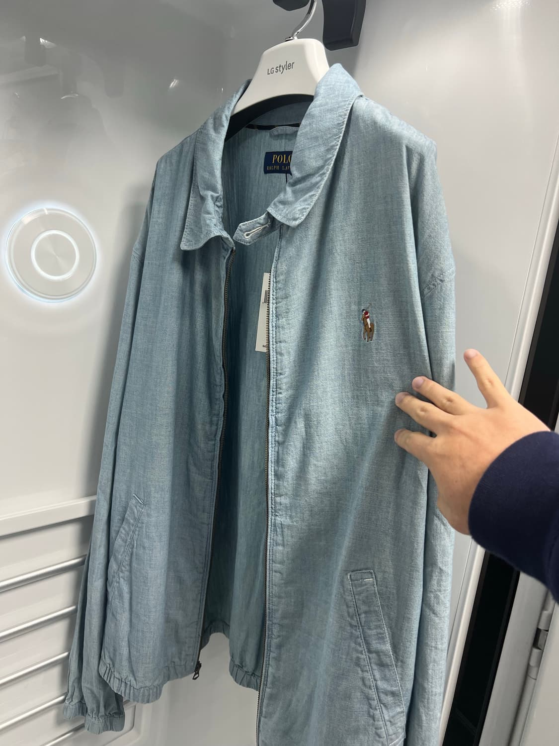 폴로 샴브레이 베이포트 자켓 2XL(QR정품) 상품이미지2