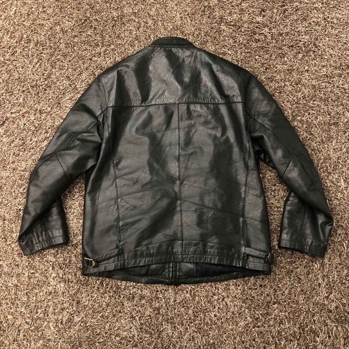 100 빈티지 소가죽 집업 레더 가죽 자켓 상품이미지4