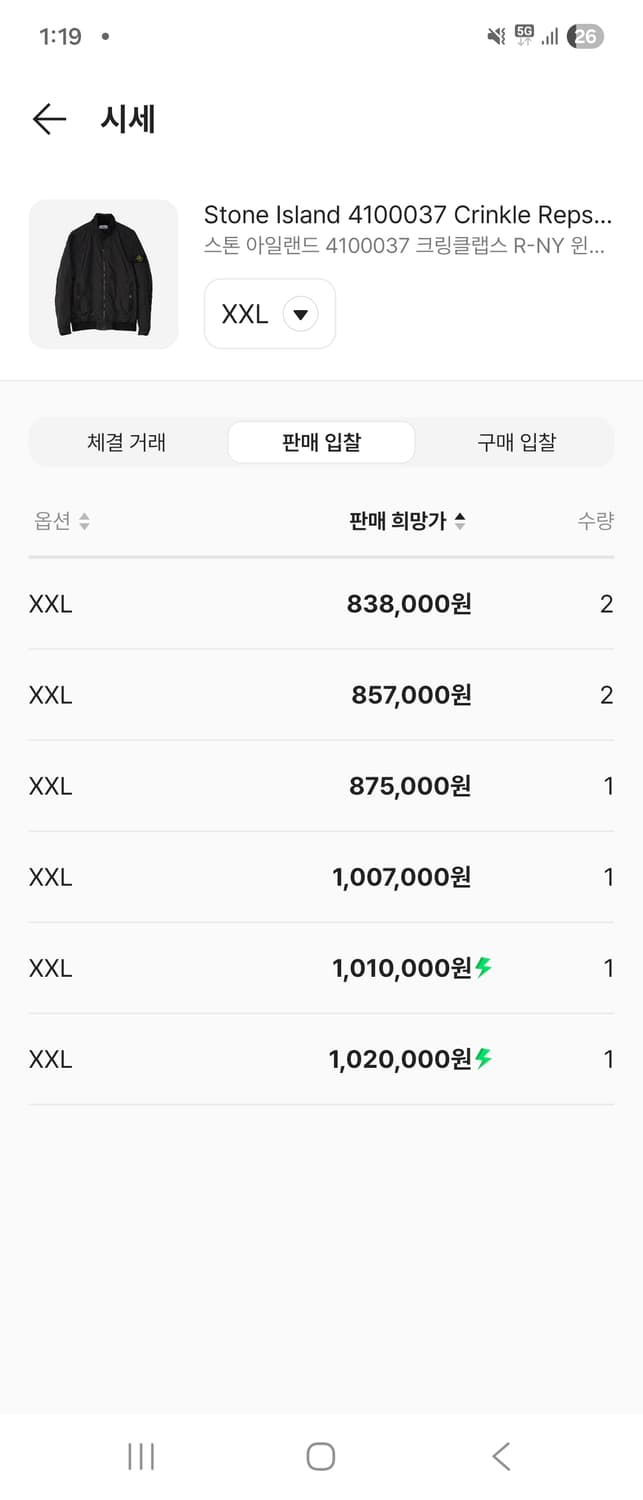 스톤아일랜드 크링클랩스 25 바람막이 상품이미지2