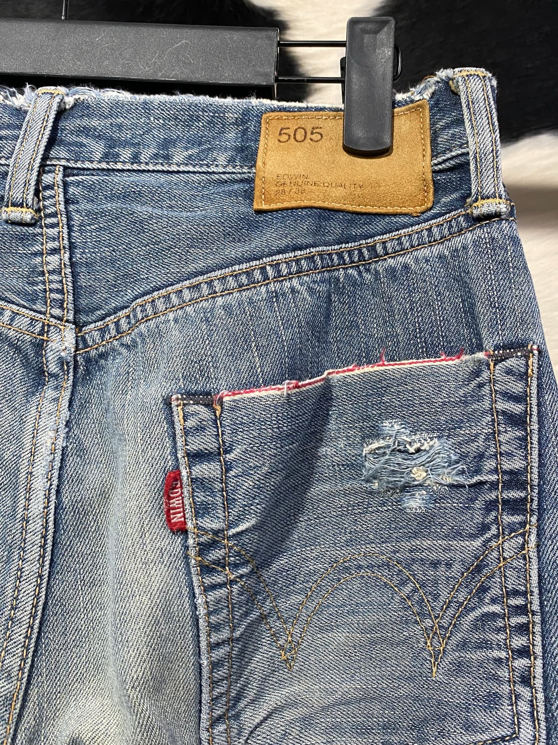 Edwin 드스트로이드 연청 데님 상품이미지8