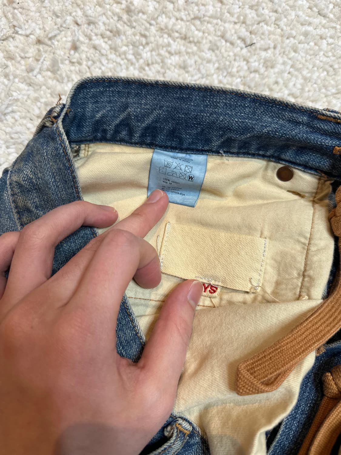 요코사카모토 5p FADE INDIGO M 상품이미지5