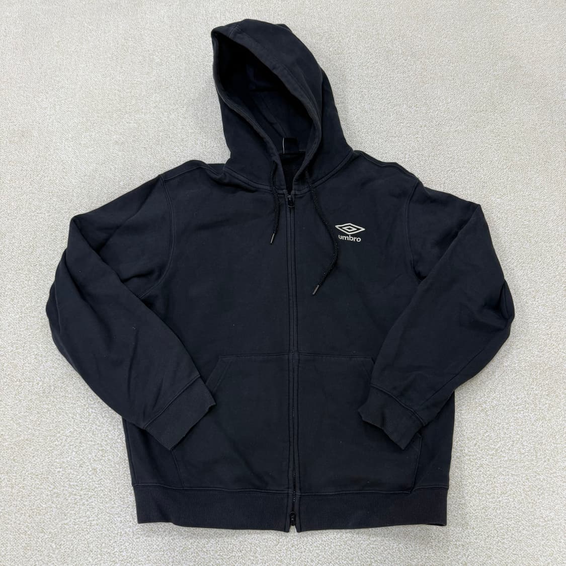 100 엄브로 빅로고 후드집업 0129T1 상품이미지1