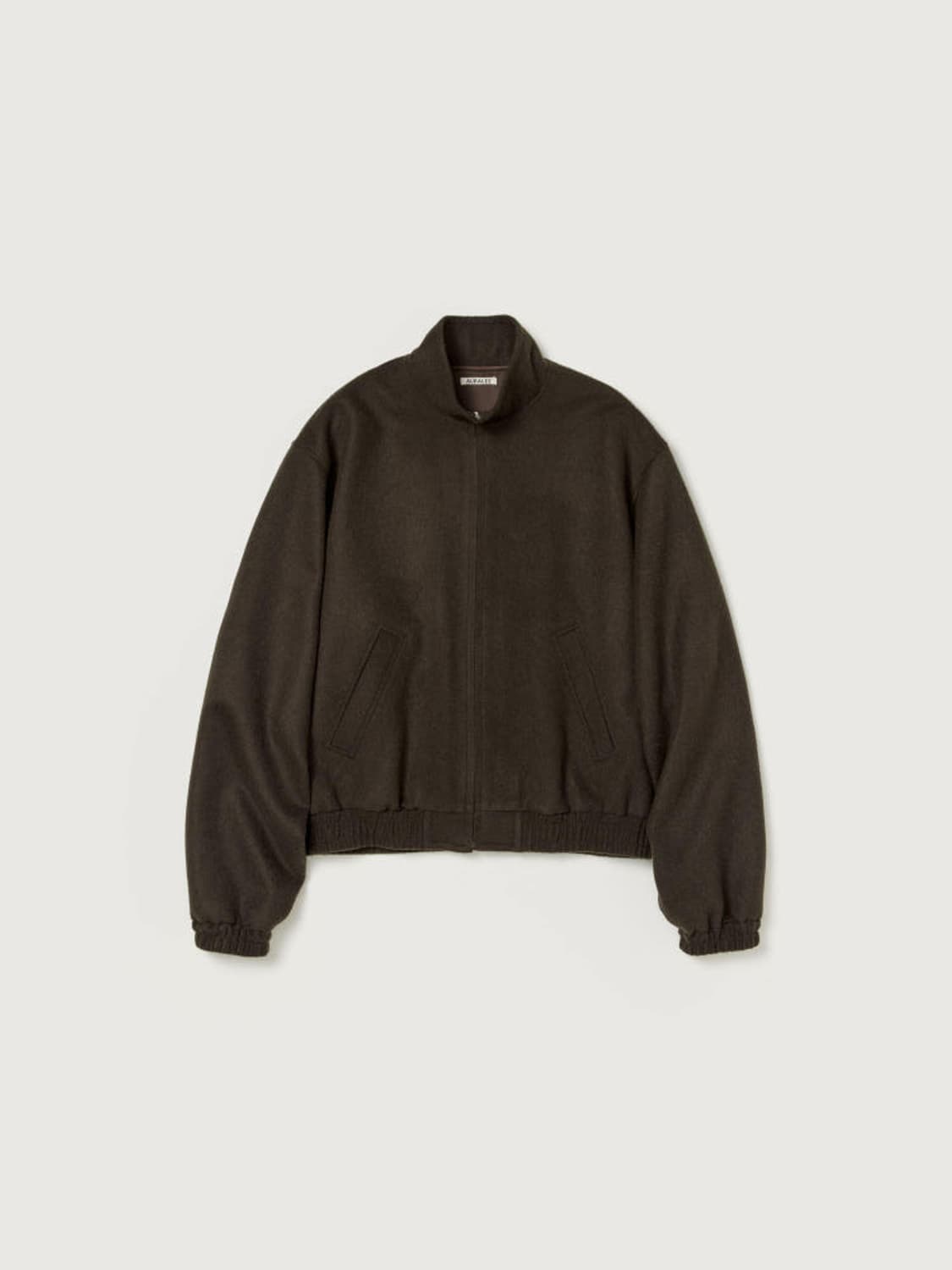 오라리 auralee 24aw 베이비 카멜 플란넬 블루종 상품이미지1